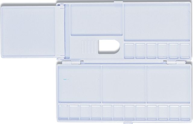 PALETTE PLASTIC WATERCOLOR 3 SECTIONS