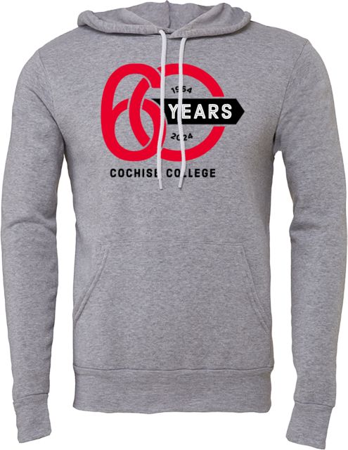 Cochise College Bella + Canvas Fleece Hood 60th Anniversary - ONLINE ONLY