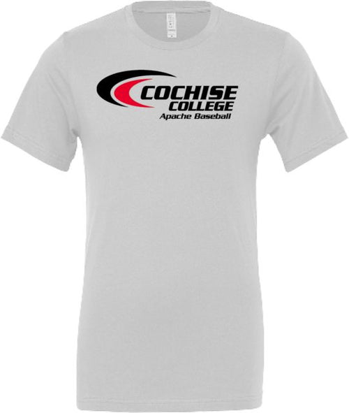 Cochise College Bella + Canvas Jersey Cotton T Shirt Cochise College Apaches Baseball - ONLINE ONLY