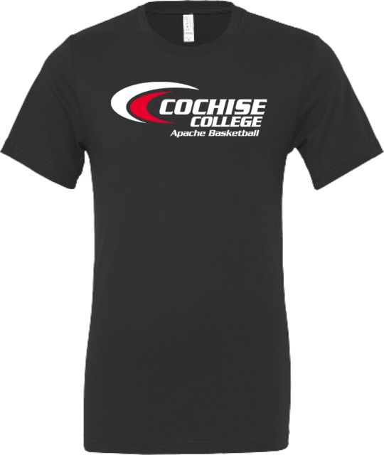 Cochise College Bella + Canvas Jersey Cotton T Shirt Cochise College Apaches Basketball - ONLINE ONLY