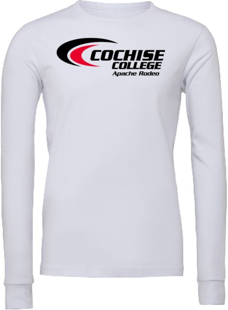 Cochise College Bella + Canvas Jersey Cotton Long Sleeve T Shirt Cochise College Apaches Rodeo - ONLINE ONLY