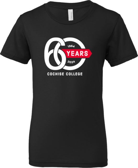 Cochise College Bella + Canvas Youth Jersey T Shirt 60th Anniversary - ONLINE ONLY