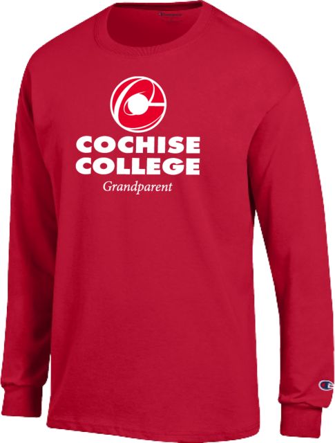 Cochise College Champion Long Sleeve T Shirt Cochise College Grandparent - ONLINE ONLY