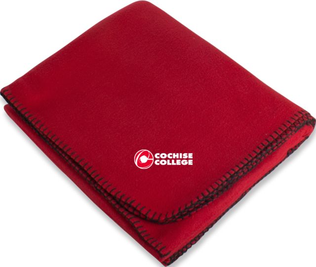 Cochise College Arctic Fleece Blanket Cochise College Side Stacked - ONLINE ONLY