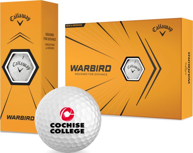 Cochise College Callaway Warbird Golf Balls 12/pkg Cochise College Stacked - ONLINE ONLY